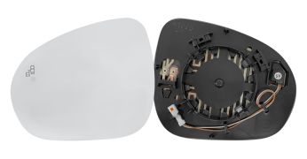 VERRE DE RÉTROVISEUR FIAT 500X 2015-2019 AVEC SUPPORT / CHAUFFANT / LANE ASSIST / CONVEXE / GAUCHE