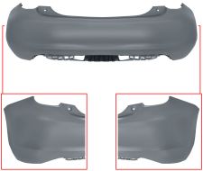 PARE-CHOCS FIAT 500E 2020-> ARRIÈRE / AVEC APPRET