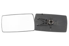 VERRE DE RÉTROVISEUR FORD ESCORT 1990-1992 AVEC SUPPORT / PLAT / GAUCHE