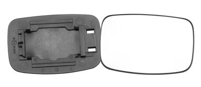 VERRE DE RÉTROVISEUR FORD FIESTA 1994-1996 AVEC SUPPORT / CONVEXE / DROIT