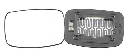 VERRE DE RÉTROVISEUR FORD FIESTA 1994-1996 AVEC SUPPORT / CHAUFFANT / CONVEXE / GAUCHE