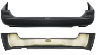 PARE-CHOCS FORD ESCORT 1995-1999 ARRIÈRE / MODÈLE BREAK / AVEC RENFORT