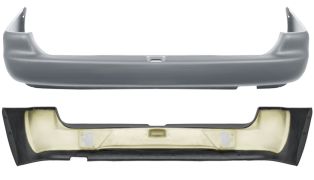 PARE-CHOCS FORD ESCORT 1995-1999 ARRIÈRE / MODÈLE BREAK / AVEC RENFORT / AVEC APPRET