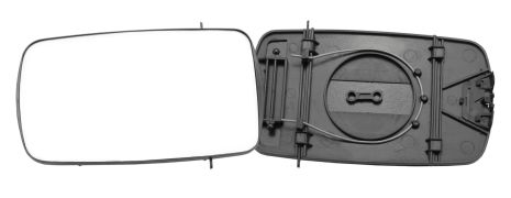 VERRE DE RÉTROVISEUR FORD FIESTA 1989-1994 AVEC SUPPORT / PLAT / GAUCHE