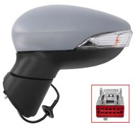 RÉTROVISEUR FORD FIESTA 2013-2017 ÉLÉCTRIQUE / FEU CLIGNOTANT / AVEC APPRET / GAUCHE