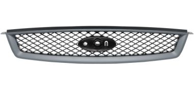 GRILLE FORD FOCUS 2005-2008 FACE AVANT / NOIRE BRILLANTE / BORD AVEC APPRET