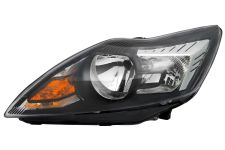 PHARE AVANT FORD FOCUS 2008-2011 BASE NOIRE / CHROMÉ / GAUCHE