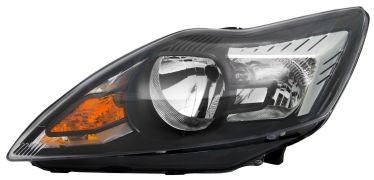 PHARE AVANT FORD FOCUS 2008-2011 BASE NOIRE / CHROMÉ / GAUCHE