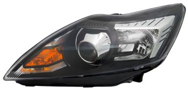 PHARE FORD FOCUS 2008-2011 XENON / BASE NOIRE / CHROMÉE / GAUCHE
