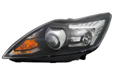 PHARE AVANT FORD FOCUS 2008-2011 AVEC FEUX ADAPTATIF (AFS) / BASE NOIRE / CHROMÉ / GAUCHE