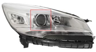 PHARE FORD KUGA 2013-2016 XENON / CHROMÉ DROIT