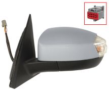 RÉTROVISEUR FORD S-MAX 2006-2010 CONNECTEUR 8 BROCHES / ÉLÉCTRIQUE / CHAUFFANT / FEU CLIGNOTANT / FEU DE SOL / AVEC APPRET / GAUCHE