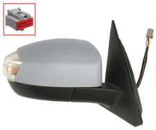 RÉTROVISEUR FORD S-MAX 2006-2010 CONNECTEUR 12 BROCHES / ÉLÉCTRIQUE / CHAUFFANT / FEU CLIGNOTANT / FEU DE SOL / RABATTABLE ÉLÉCTRIQUEMENT / AVEC APPRET / DROIT