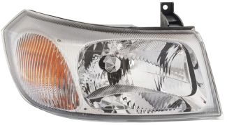 PHARE FORD TRANSIT 2000-2006 BASE CHROMÉE / AVEC REFLECTEUR / DROIT