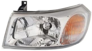 PHARE FORD TRANSIT 2000-2006 BASE CHROMÉE / AVEC REFLECTEUR / GAUCHE