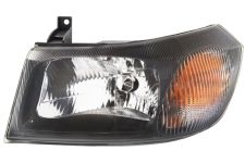 PHARE AVANT FORD TRANSIT 2000-2006 BASE NOIRE / AVEC REFLECTEUR / GAUCHE
