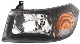 PHARE AVANT FORD TRANSIT 2000-2006 BASE NOIRE / AVEC REFLECTEUR / GAUCHE