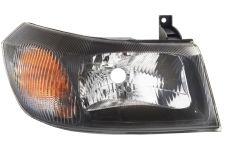 PHARE AVANT FORD TRANSIT 2000-2006 BASE NOIRE / SANS REFLECTEUR / DROIT