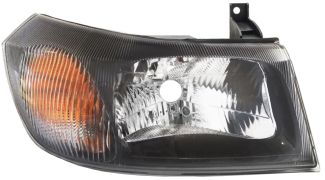 PHARE AVANT FORD TRANSIT 2000-2006 BASE NOIRE / SANS REFLECTEUR / DROIT