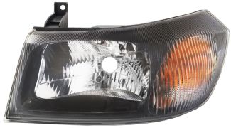 PHARE AVANT FORD TRANSIT 2000-2006 BASE NOIRE / SANS REFLECTEUR / GAUCHE