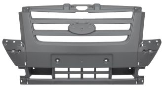 PARE-CHOCS FORD TRANSIT 2006-2013 AVANT / GRIS CLAIR / CENTRALE 