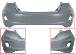 PARE-CHOCS FORD FIESTA 2017-2021 ARRIÈRE / AVEC 6 CAPTEUR / AVEC PARK ASSIST / AVEC APPRET