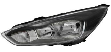 PHARE AVANT FORD FOCUS 2015-2018 BASE NOIRE / LAMPE H7+H15 / GAUCHE