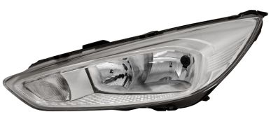 PHARE FORD FOCUS 2015-2018 BASE CHROMÉE / LAMPE H7+H1 / GAUCHE