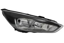 PHARE AVANT FORD FOCUS 2015-2018 BASE NOIRE / LAMPE H7+H1 / DROIT