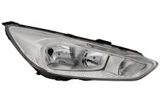 PHARE AVANT FORD FOCUS 2015-2018 BASE CHROMÉE / LAMPE H7+H1+LED / DROIT