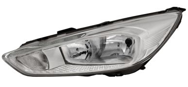 PHARE FORD FOCUS 2015-2018 BASE CHROMÉE / LAMPE H7+H1+LED / GAUCHE