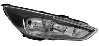 PHARE AVANT FORD FOCUS 2015-2018 BASE NOIRE / LAMPE H7+H1+LED / DROIT