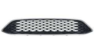 GRILLE FORD FOCUS 2015-2018 PARE-CHOCS AVANT / SUPÉRIEURE / RAYON DE MIEL / NOIR BRILLANT / AVEC MOULURE CHROMÉE / CENTRALE 