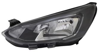 PHARE AVANT FORD FOCUS 2018-2022 BASE NOIRE / GAUCHE