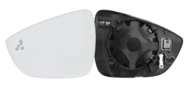 VERRE DE RÉTROVISEUR FORD FOCUS 2018-2022 AVEC SUPPORT / CHAUFFANT / SIDE ASSIST / CONVEXE / GAUCHE