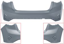 PARE-CHOCS FORD FOCUS 2018-2022 ARRIÈRE / 5 PORTES / MODÈLE ACTIVE / AVEC APPRET