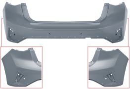 PARE-CHOCS FORD FOCUS 2018-2022 ARRIÈRE / 5 PORTES / MODÈLE ACTIVE / AVEC 4 CAPTEUR / AVEC APPRET