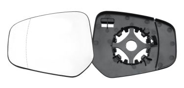 VERRE DE RÉTROVISEUR FORD TOURNEO COURIER 2018-2023 AVEC SUPPORT / ASPHÉRIQUE / GAUCHE