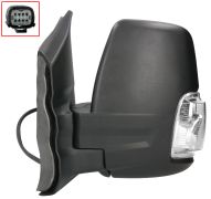 RÉTROVISEUR FORD TRANSIT 2014-2019 BRAS COURT / MANUEL / FEU CLIGNOTANT BLANC (WY5W) / GAUCHE