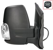 RÉTROVISEUR FORD TRANSIT 2014-2019 BRAS COURT / ÉLÉCTRIQUE / CHAUFFANT / FEU CLIGNOTANT BLANC (WY5W) / DROIT