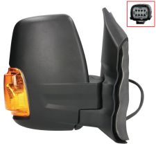 RÉTROVISEUR FORD TRANSIT 2014-2019 BRAS COURT / ÉLÉCTRIQUE / CHAUFFANT / FEU CLIGNOTANT ORANGE (W16W) / DROIT