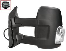 RÉTROVISEUR FORD TRANSIT 2014-2019 BRAS LONG / MANUEL / FEU CLIGNOTANT BLANC (WY5W) / GAUCHE