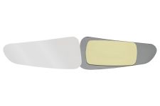 VERRE DE RÉTROVISEUR FORD TRANSIT CUSTOM 2013-2018 AVEC SUPPORT / INFÉRIEUR / CONVEXE / GAUCHE