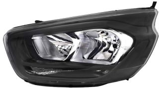 PHARE AVANT FORD TRANSIT CUSTOM 2018-2023 BASE NOIRE / GAUCHE