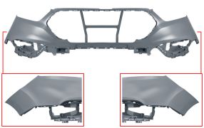PARE-CHOCS FORD TOURNEO CUSTOM 2018-2023 AVANT / SUPÉRIEUR / AVEC APPRET