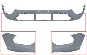 PARE-CHOCS FORD TOURNEO CUSTOM 2018-2023 AVANT / INFÉRIEUR / AVEC APPRET