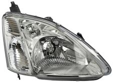 PHARE AVANT HONDA CIVIC 2001-2002 3/5 PORTES / BASE CHROMÉE CLAIRE / DROIT
