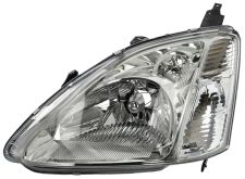 PHARE AVANT HONDA CIVIC 2001-2002 3/5 PORTES / BASE CHROMÉE CLAIRE / GAUCHE