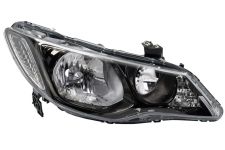 PHARE AVANT HONDA CIVIC 2009-2012 4 PORTES / BASE NOIRE / DROIT