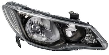 PHARE AVANT HONDA CIVIC 2009-2012 4 PORTES / BASE NOIRE / DROIT